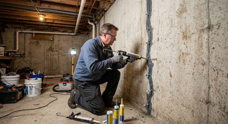 Basement Crack Repair in Gilroy, CA