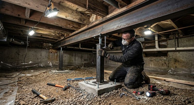 Crawlspace Structural Repair in Gilroy, CA