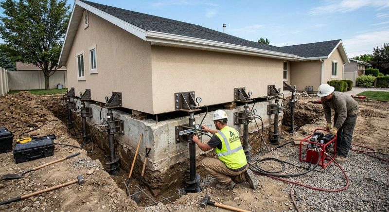 Foundation Pier Leveling in Gilroy, CA