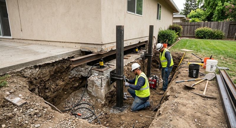 Foundation Pier Repair in Gilroy, CA