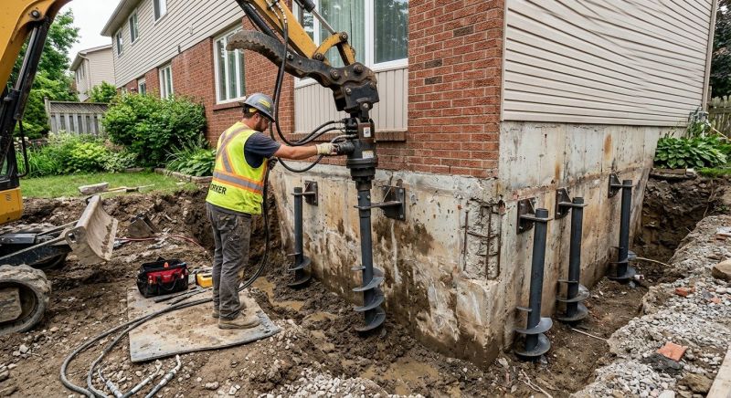Helical Piers Installation in Gilroy, CA