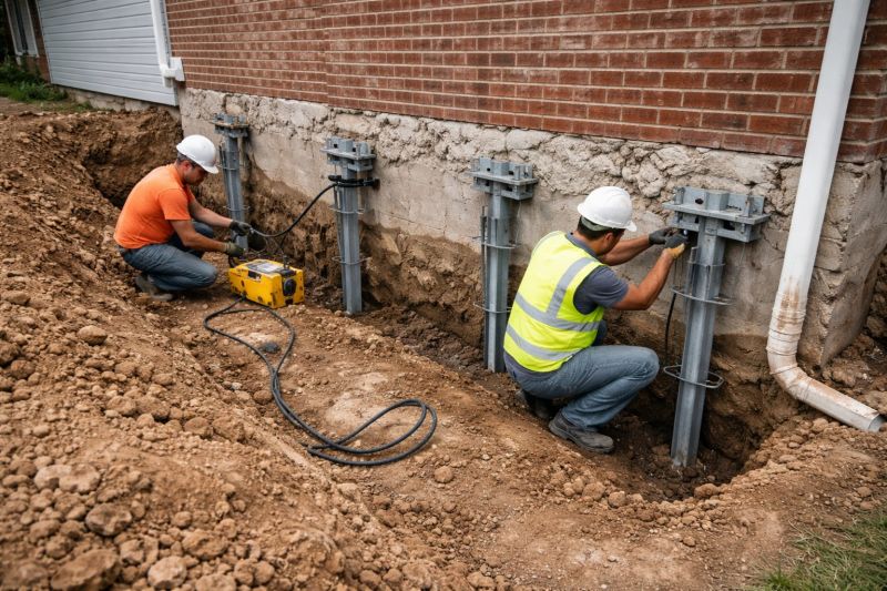 Helical Piers Installation in Gilroy, CA
