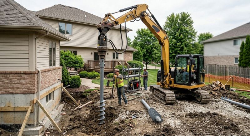 Helical Pile Installation in Gilroy, CA