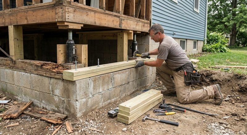 Sinking Foundation Repair in Aptos, CA