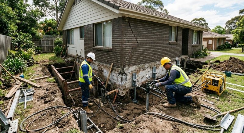 Sinking Foundation Repair in Morgan Hill, CA