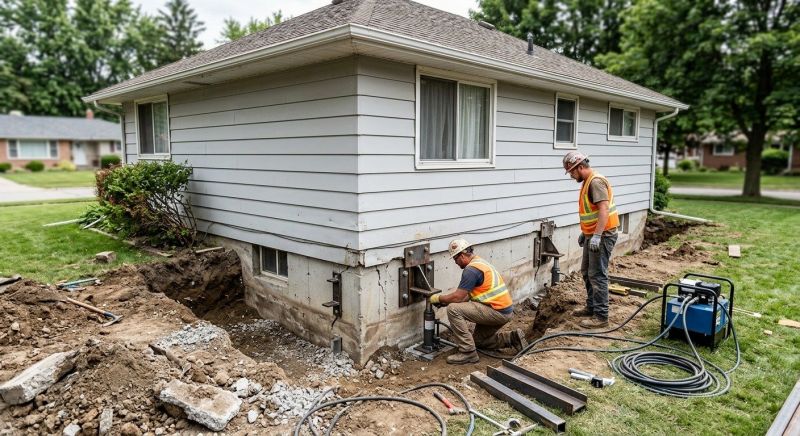 Sinking Foundation Repair in Salinas, CA