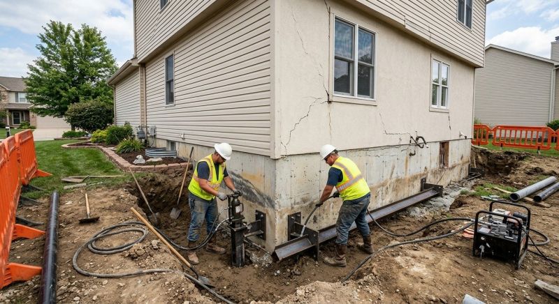 Sinking Foundation Repair in Santa Cruz County, CA