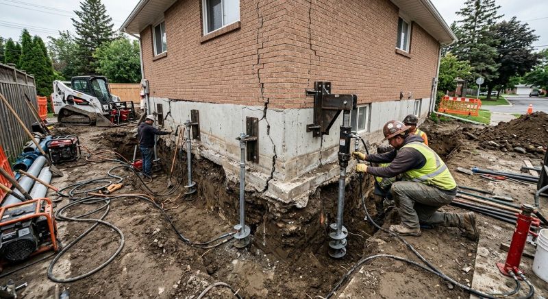 Sinking Foundation Repair in Santa Cruz County, CA